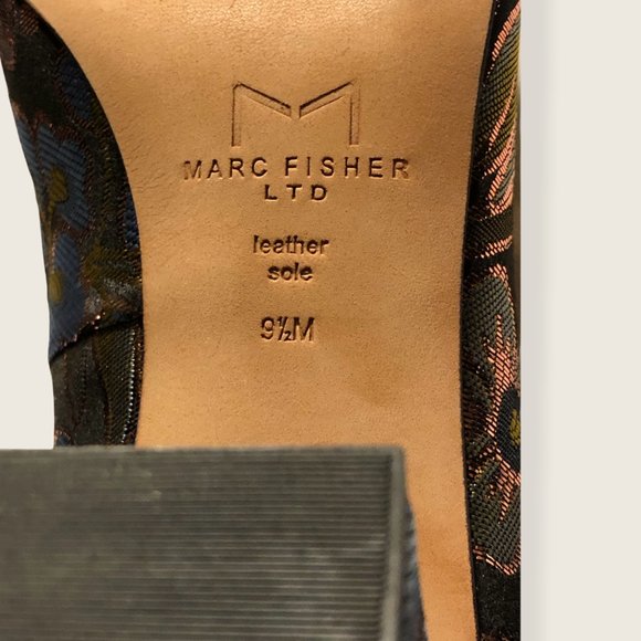 Marc Fisher Ltd. silk brocade & matching clutch - Picture 2 of 10